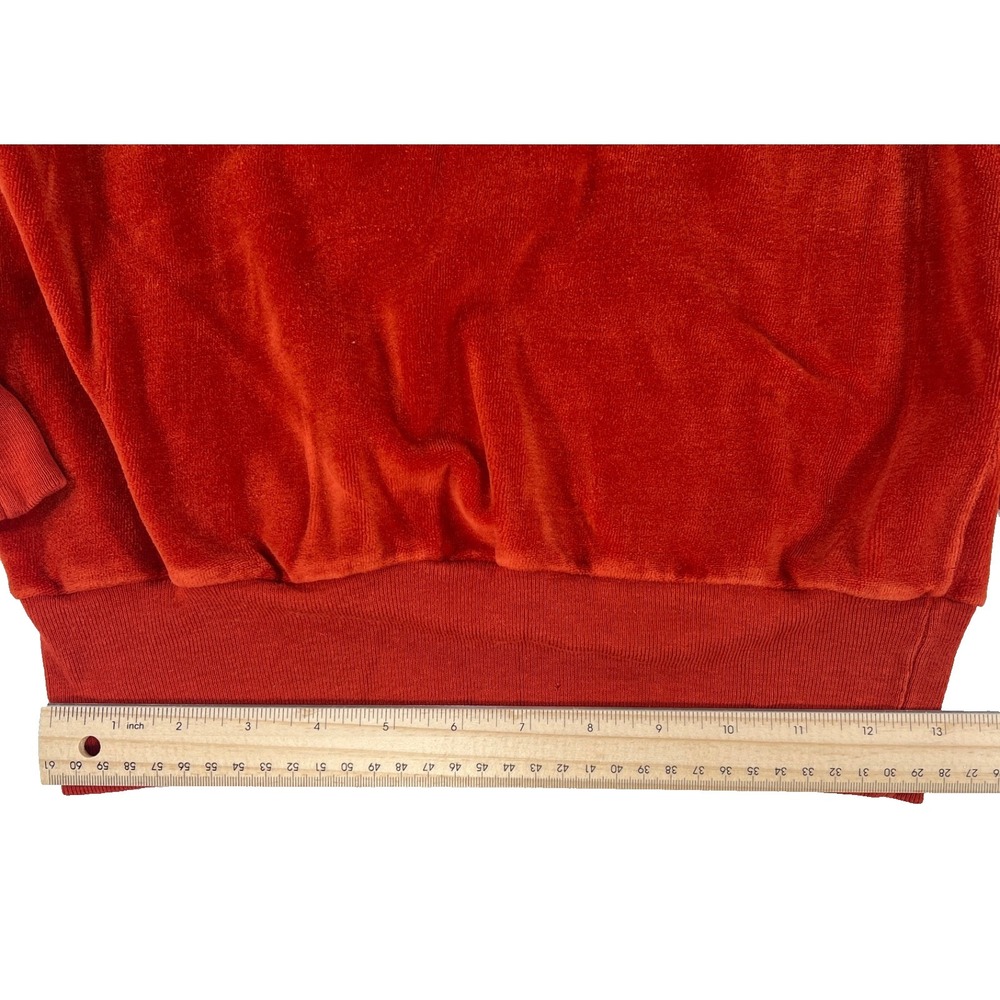 Sears Shirt Jr Bazaar Girls Medium Long Sleeve VTG Burnt Orange Retro Polyester - Picture 3 of 10